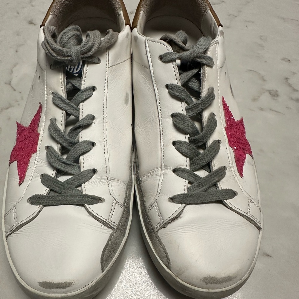 Golden Goose Super-Star Sneakers with Brown Accent - Picture 4 of 16